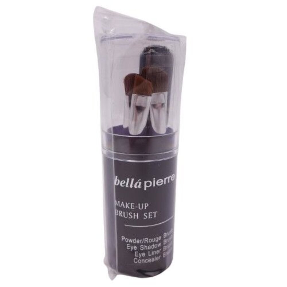 NIP Bella Pierre 5 Piece Travel Make Up Brush Set Black
